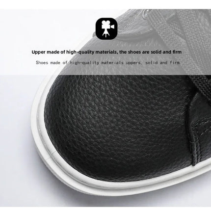 Fashion Men's Sneakers High Quality Leather Casual Shoes Luxury Business Office Shoes Trendy Skateboard Shoes Zapatillas Hombre