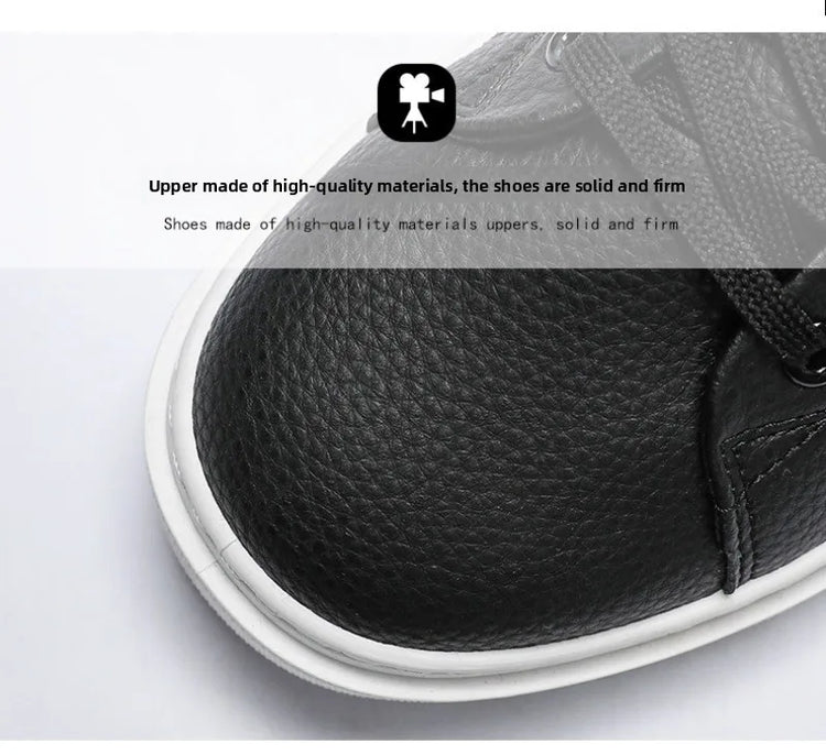 Fashion Men's Sneakers High Quality Leather Casual Shoes Luxury Business Office Shoes Trendy Skateboard Shoes Zapatillas Hombre