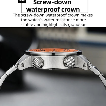 ADDIESDIVE Watch Men 42mm Sapphire 8215 Mechanical Wristwatch Transparent Back Cover 20Bar Waterproof Luminous Automatic Watch