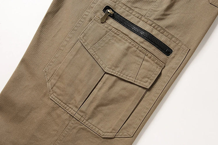 Cargo Pants Cotton Tactical Casual Pants Men Multi-Pockets Casual Pants Traninig Work Trousers For Man 2024 Plus Size 5XL