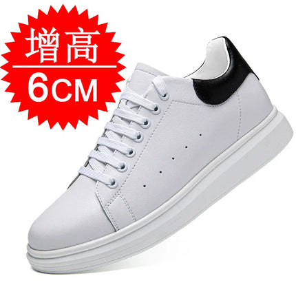 New Men women sneakers height increasing shoes invisible 6 8 10cm heighten sports shoes man taller lift white elevator shoes