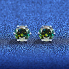 LZ Silver - Green / 1 ct (6.5mm) x 2 pcs-box