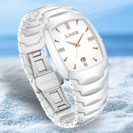 LIGE Orologio da Donna di Lusso alla Moda, Elegante e Semplice, in Acciaio Inossidabile, Casual, al Quarzo, con Calendario, Regalo Romantico per Signore, Novità platinumshop