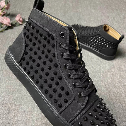 italian brand designer men boots luxury fashion rivets shoes stage nightclub cow suede leather boot black stylish ankle botas