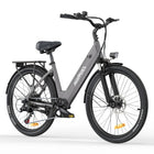 HillMiles MileCity 1 Bicicletta Elettrica Step-Through da 26 Pollici, E-Bike con Autonomia di 120 km, Motore da 250W, Batteria 36V 13Ah, 25 km/h, Cambio a 7 Velocità, Freni a Disco, Bici Elettrica per Pendolarismo Urbano, Sp