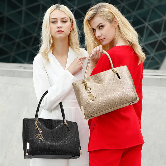 FOXER Elegant Women's Handbag Split Leather Large Capacity Lady Shoulder Bag Luxury Design Tote Bag Fashion Female's Purse