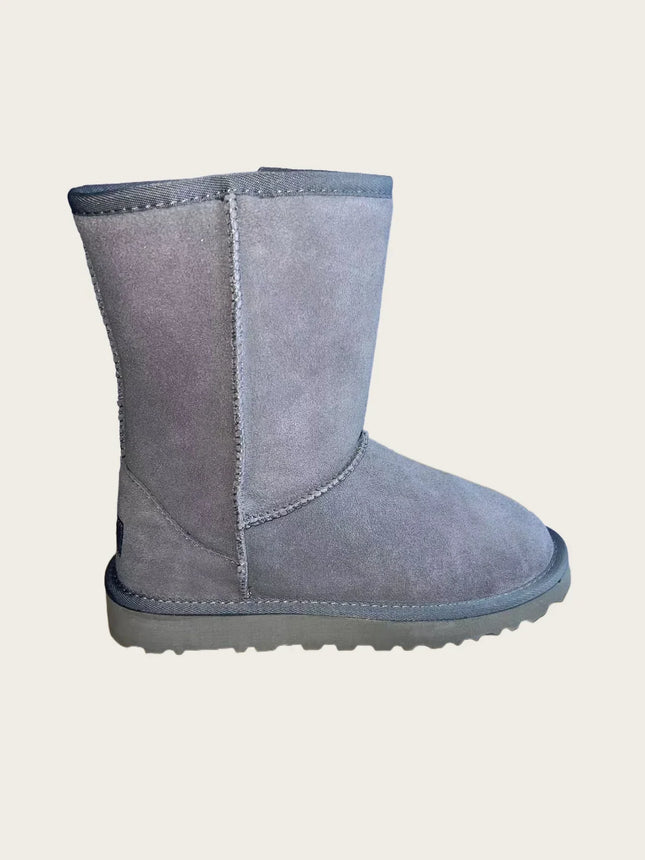 New HOT model women's winter ultra-mini boots - Women's Australian platform boots - Leather material warm boots - Fur decoratio