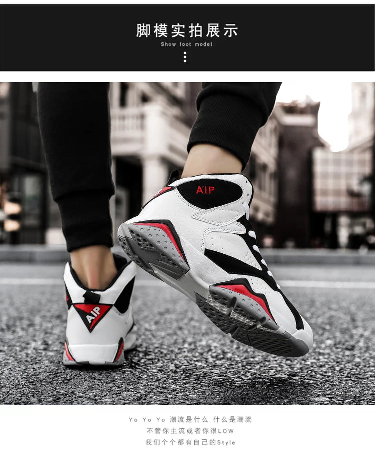 Men Basketball Shoes Fashion Non-slip Mens Casual Sneakers Man Sports High Quality Outdoor Jogging Shoes Boys Athletic Wear Traf