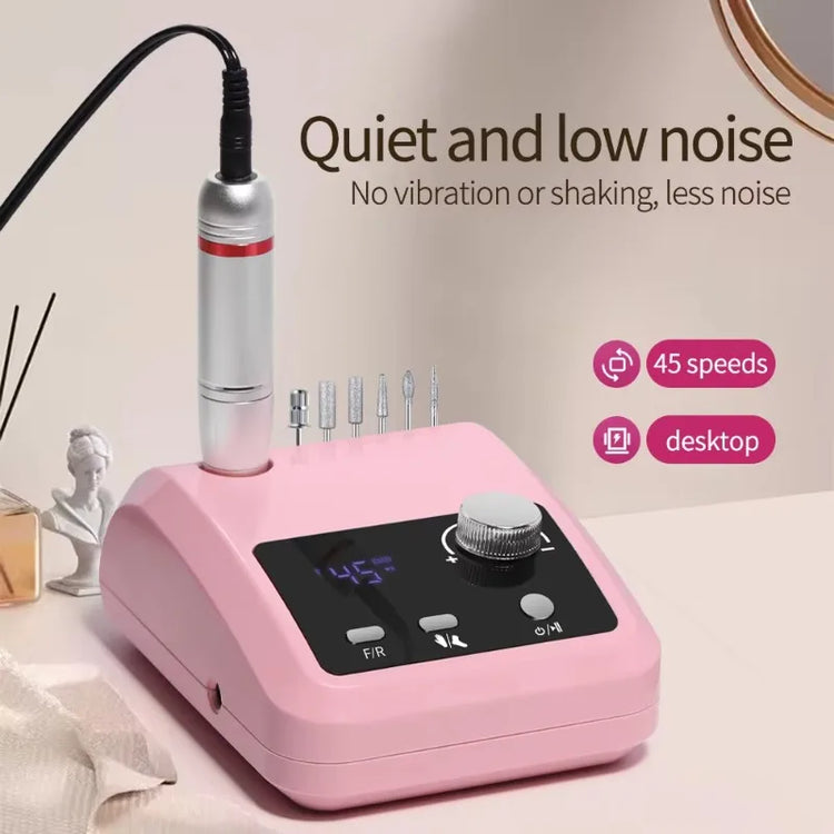 Professional Manicure Pedicure Nail Art Tool Electric Nail Drill High Rotation Speed Quick Nail Grinding Surface Polisher