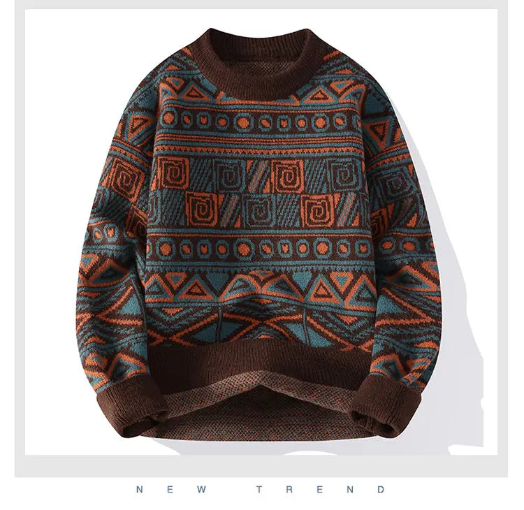 Men's fashion pullovers 2026 men winter korean style Sweaters mens warm sweater O-neck men sweaters autumn  men full size M-3XL