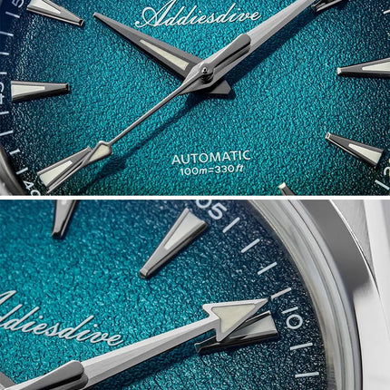 ADDIESDIVE Mechanical Men's Watch Classic Luxury Watch Super Bright Bubble Glass 100M Waterproof Men's Watch Gift