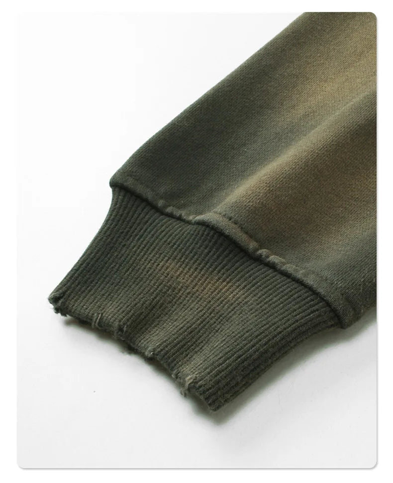 LOGO personalizzato2024 autunno e inverno 450g cotone poliestere spugna vecchi abiti da strada per uomo e donna felpa con cappuccio ampia oversize