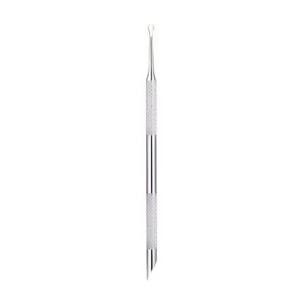 Stainless Steel Multi-Functional Dead Light Beige Remover & Cuticle Pusher Portable Nail Care Tool for Manicure Pedicure