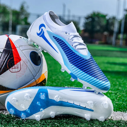Nuovi Scarpini da Calcio per Uomo, Scarpe Sportive da Esterno per Ragazzi, Tacchetti Lunghi Antiscivolo Traspiranti, Scarpe da Calcio per Allenamento e Partite, Comode per Adulti