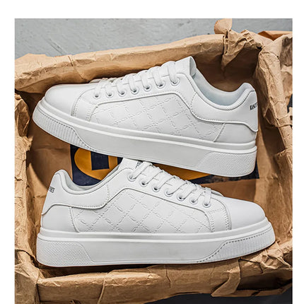 Fashion Concise Solid Flats 2026 Spring New Arrivals Men Casual Sport Shoes Increase Height Comfortable Platform Sneakers