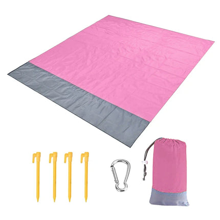 2022 telo mare oversize tappetino senza sabbia spiaggia antivento impermeabile coperte da Picnic tappetino da spiaggia tasca oversize Picnic 4 ancora