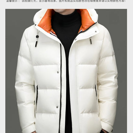 New arrival winter jacket 90% white duck down jackets men,mens thicken warm parkas winter down coat,autumn hooded parkas men