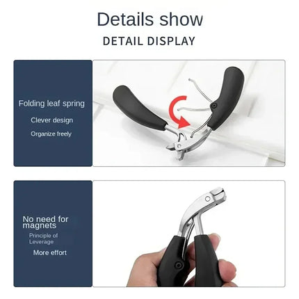 Heavy‑Duty Nail Clippers with Wide Jaw Opening, Inclined Arc Blade Nail Cutter for Thick Hard Fingernails & Toenails, Household Manicure Pedicure Tool