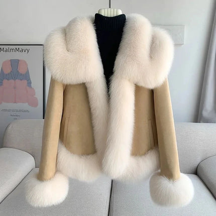 2026 Winter New Faux Fur Jacket Women's Overcoat Fashion Loose Thickened Warm Parker Coat Women's Down Jacket Outwear Casaco