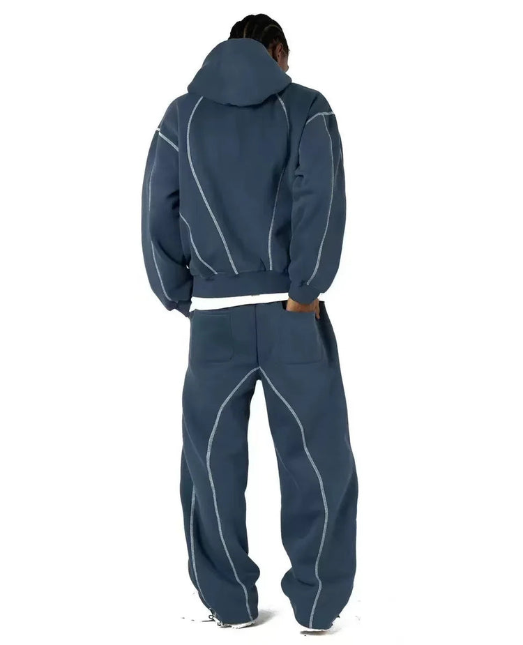 Street Retro Men's Casual Sportswear with Trendy Silhouettes Unique Hip-Hop Style Patterned Oversized Sweatshirts Casual Hoodies PlatiNum
