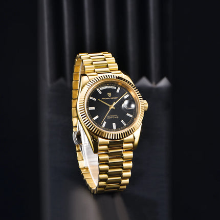 PAGANI DESIGN Nuovo Orologio da Uomo 40mm con Calendario Settimanale, Acciaio Inossidabile, Impermeabile 100M, Vetro Zaffiro AR, Movimento Giapponese di Lusso