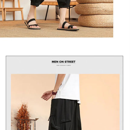Pantaloncini estivi da uomo Casual leggeri larghi streetwear pantaloni al polpaccio moda comodi e traspiranti nuovi pantaloni a gamba larga da uomo