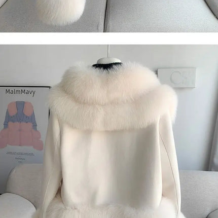 2026 Winter New Faux Fur Jacket Women's Overcoat Fashion Loose Thickened Warm Parker Coat Women's Down Jacket Outwear Casaco