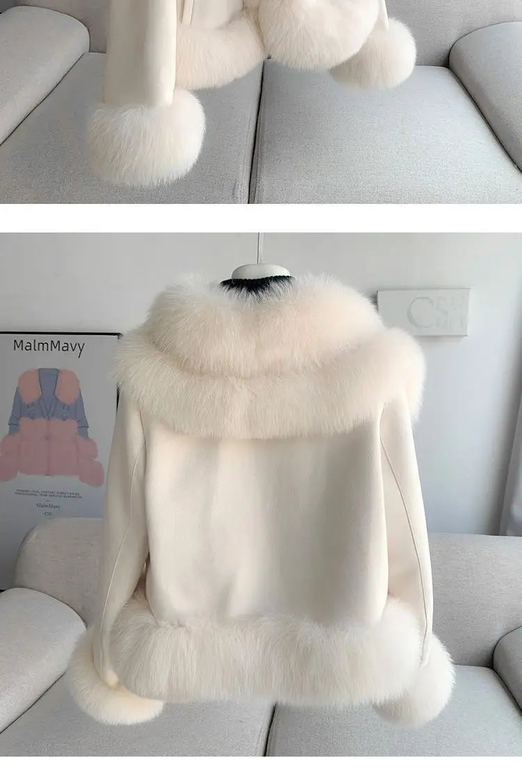 2026 Winter New Faux Fur Jacket Women's Overcoat Fashion Loose Thickened Warm Parker Coat Women's Down Jacket Outwear Casaco