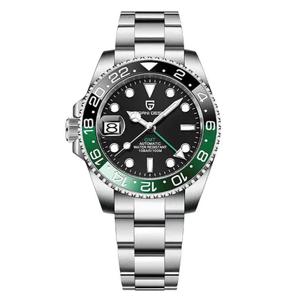 PAGANI DESIGN New GMT Men Watch Top Brand 40mm Mechanical Watch Sapphire Glass 100M Waterproof Automatic Wristwatch Reloj Hombre