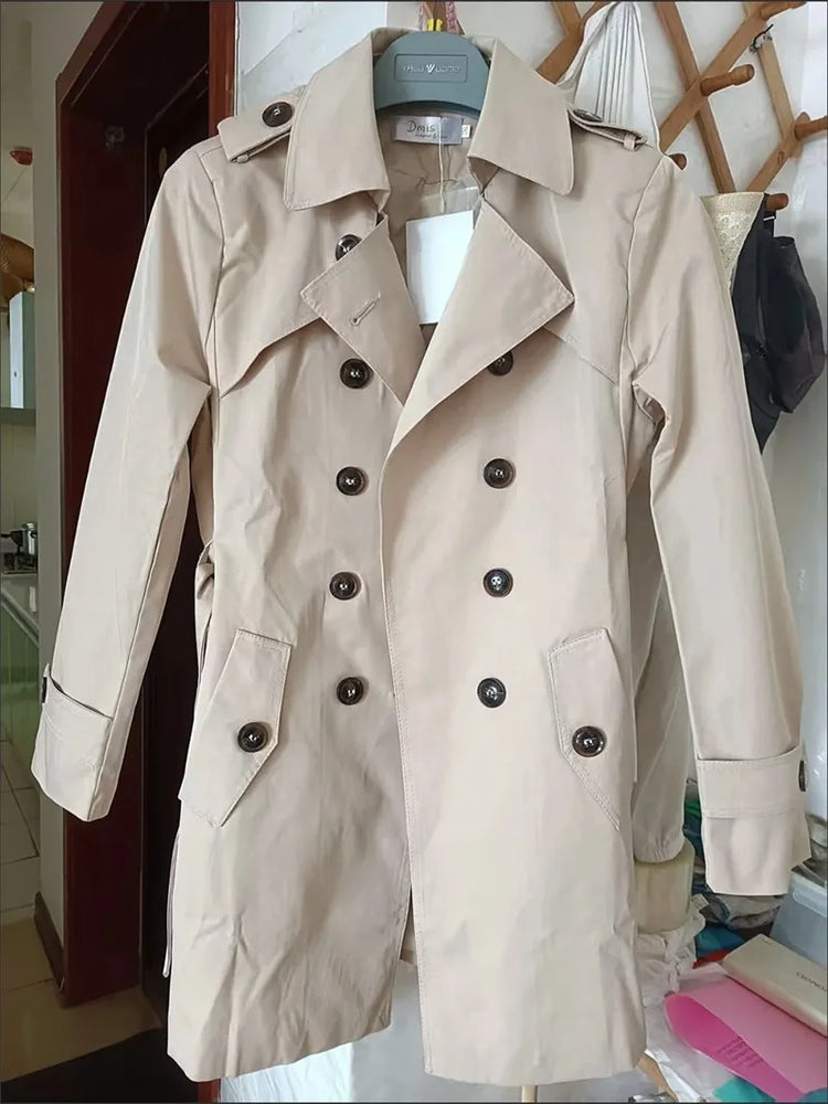Xiaoxiangfeng Jacket Women2026Spring Autumn Winter New Fashion Windbreaker British Style Long Trench Coat Loose Female Outerwear