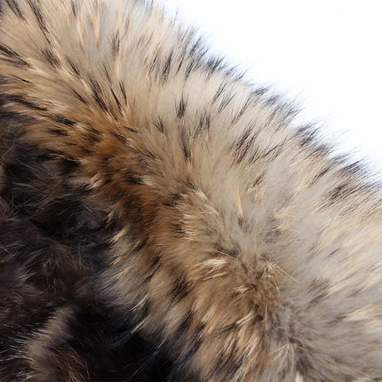 Maomaokong Natural Fur Lining Real Fur Coat Winter Jacket Women Raccoon Fur Collar Warm Thick Parkas Female Clothing