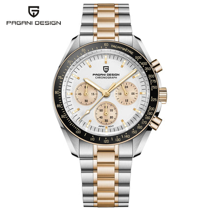 PAGANI DESIGN PD1701 Orologi da uomo di lusso in oro Orologi da polso al quarzo Cronografo VK63 Orologio da uomo AR Orologio con specchio in zaffiro Regali