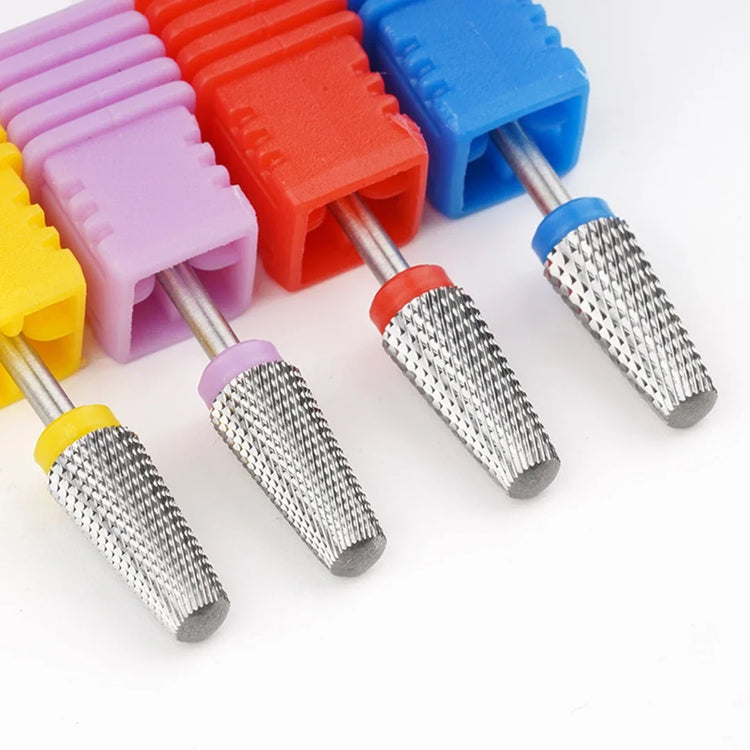 5 in 1 Tungsten Steel Nail Drill Bits Milling Cutter For Electric Nail Drill Manicure Machine Nail File Accessories Drill Bit