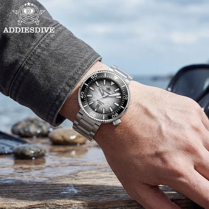 ADDIESDIVE New Men's Automatic Dive Watch Sapphire Crystal 3D Dial Ultra Bright Lume 1000m Water Resistance Men's Business Watch