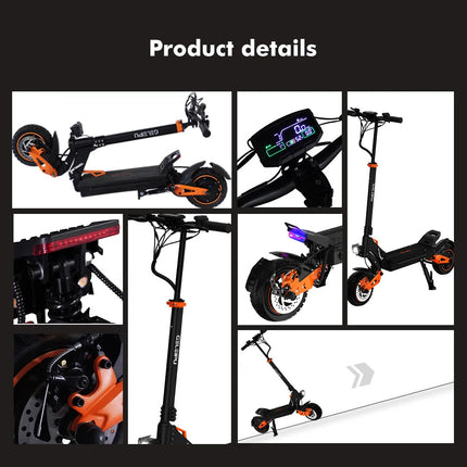 Monopattino Elettrico GELEIPU Z1 PRO per Adulti, Velocità Massima 65km/h, Doppio Motore 2400W, E-Scooter Potente platinumshop