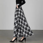9Plaid Black White / XXL