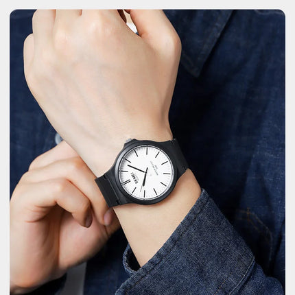 SKMEI Top Brand Casual Quartz Wristwatches Mens New Simple TPU Strap 3Bar Waterproof Watches For Male Time Clock Reloj Hombre