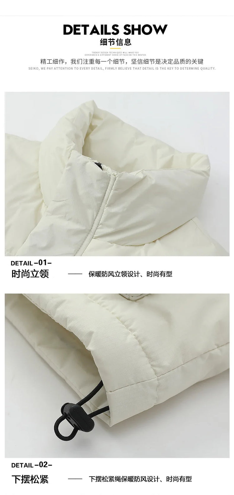 90 New Standard Down Jacket - Men's and Women's Matching Down Vest, Warm Coat, Sleeveless Down Jacket Workwear Coat