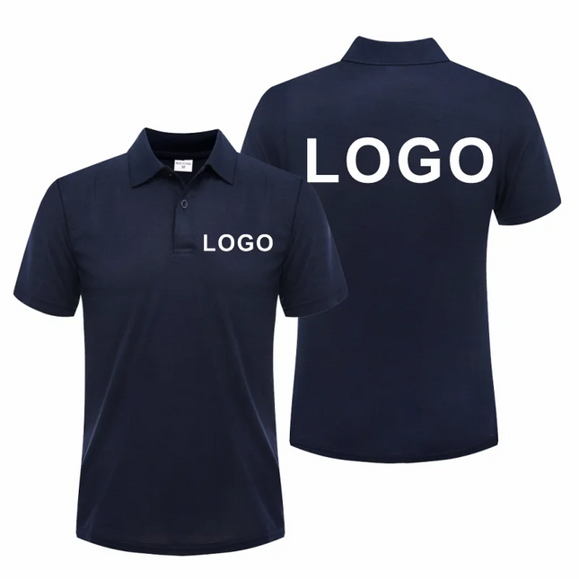 Summer Casual Polo Shirt Breathable Economical Custom Polo for Company Staff Work Polo Shirt with Custom Logo Print Embroidery
