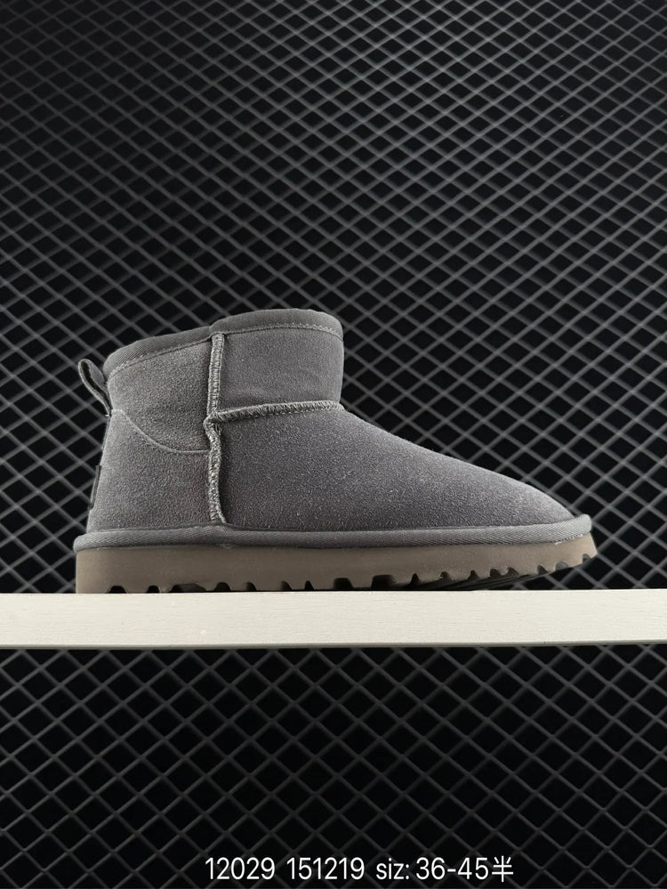 2026 HOT NEW mini boots wool women snow boots real sheepskin wool low-top warm fur shoes men and women winter short boots