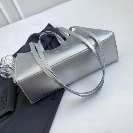 Designer Tote Bag For Women Large Capacity Handbag Portable Brand Briefcase Top Quality Pu Leather Female Shoulder Crossbody Bag PlatiNum
