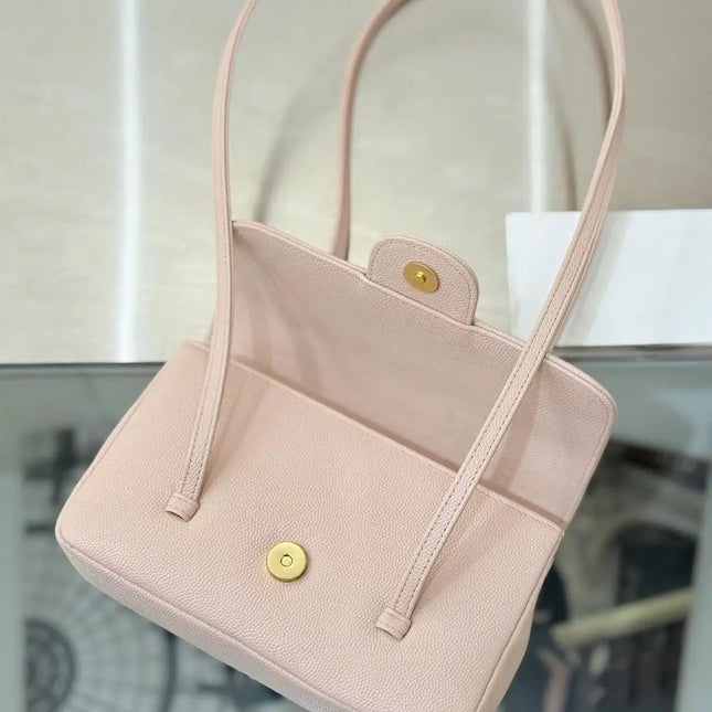 Borsa a Tracolla Minimalista in Pelle Nuda con Cinturino Lungo per Donna