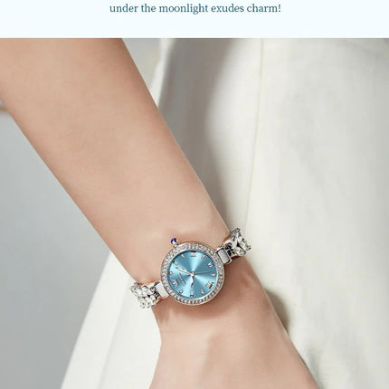 OLEVS 9971 orologio al quarzo per donna scala romana abito elegante orologio da donna moda impermeabile luminoso orologio a mano di lusso originale platinumshop