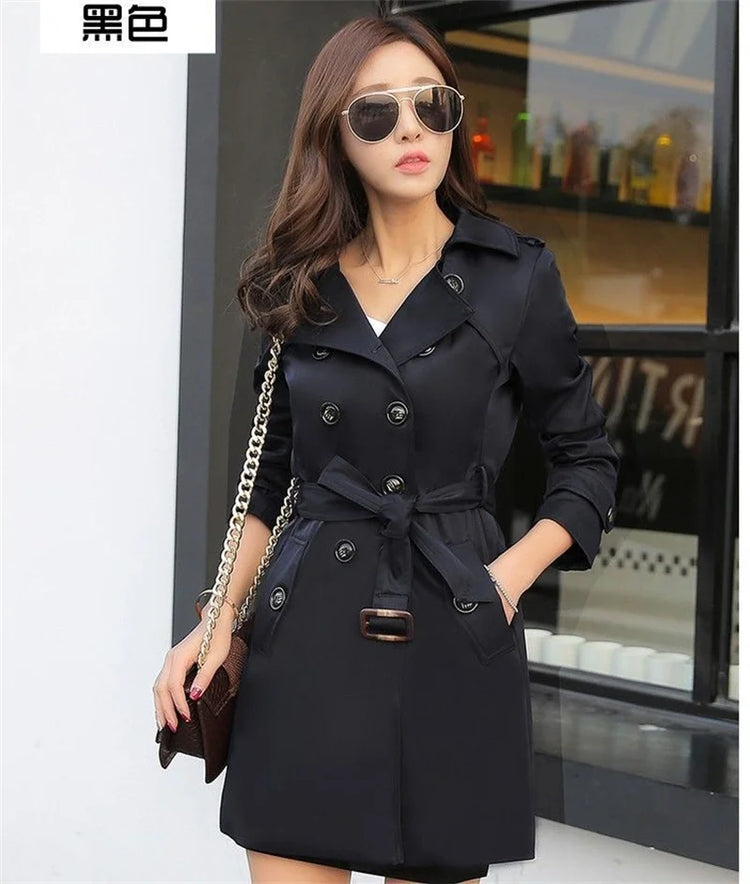 Xiaoxiangfeng Jacket Women2026Spring Autumn Winter New Fashion Windbreaker British Style Long Trench Coat Loose Female Outerwear