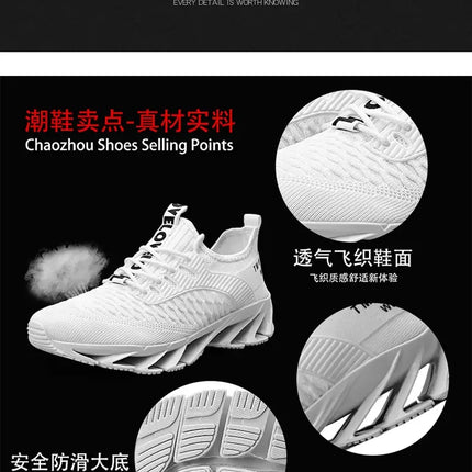 Scarpe da uomo Moda Mesh Traspirante Scarpe da ginnastica di alta qualità Piattaforma Suola morbida Tendenza casual Scarpe da corsa versatili Tenis Masculino