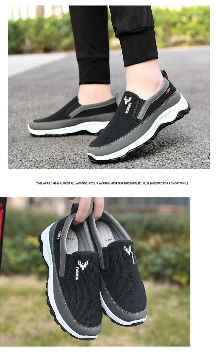 Scarpe da ginnastica da trekking da uomo, scarpe da ginnastica da viaggio ortopediche traspiranti, comode per attività all'aperto, escursioni, passeggiate