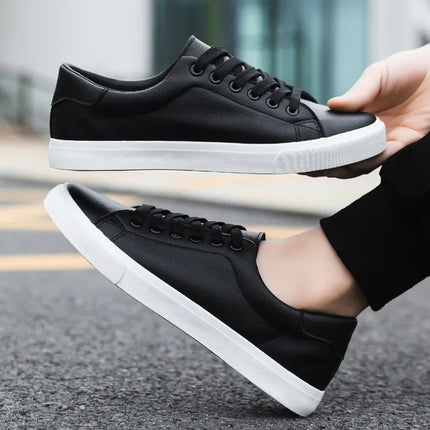 Classic Men Leather Casual Shoes High Quality Comfortable Platform Sneakers Men Flats Shoe Loafers British Jogging Shoe Hot Sale