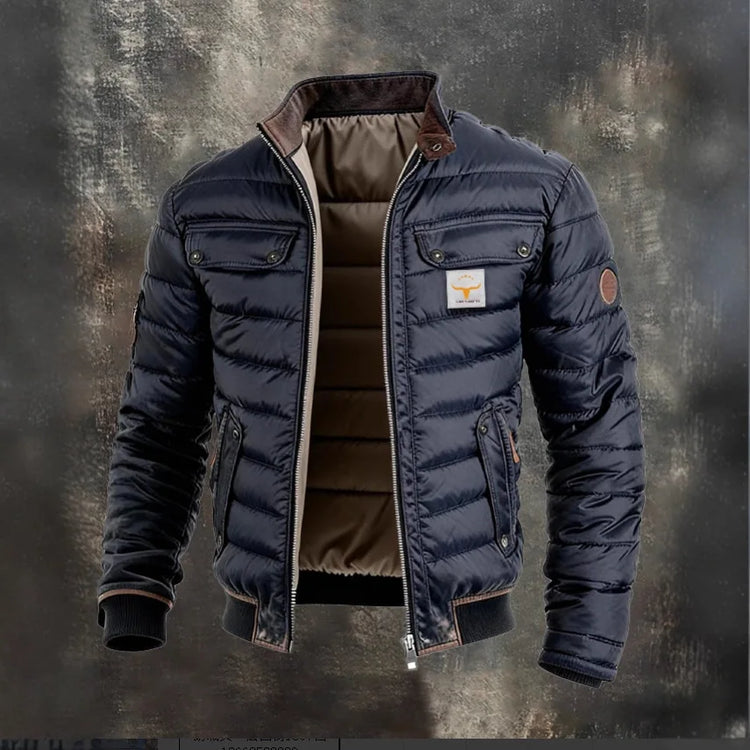New Men's Stand-up Collar Cotton Jacket Casual Warm Thickened Cotton Coat Winter 2026 Fashion New Spring And Summer