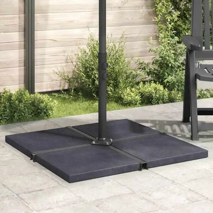 Base de parasol d'extérieur en granit, carrée, stable, au design luxueux