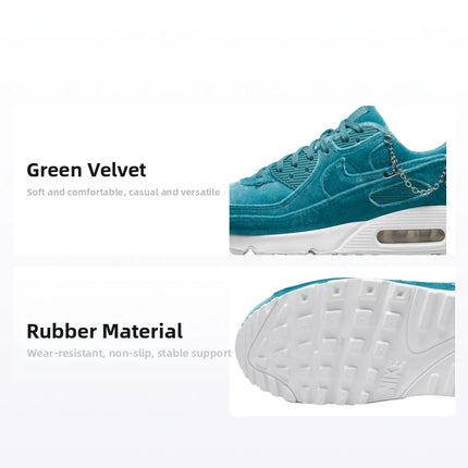 Nike Air Max 90 Split Suede Scarpe da Corsa Casual a Profilo Basso per Donna Verde Lago DO2194-001